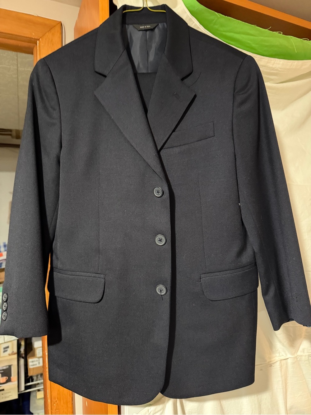Claiborne Boys Navy Blue Suit